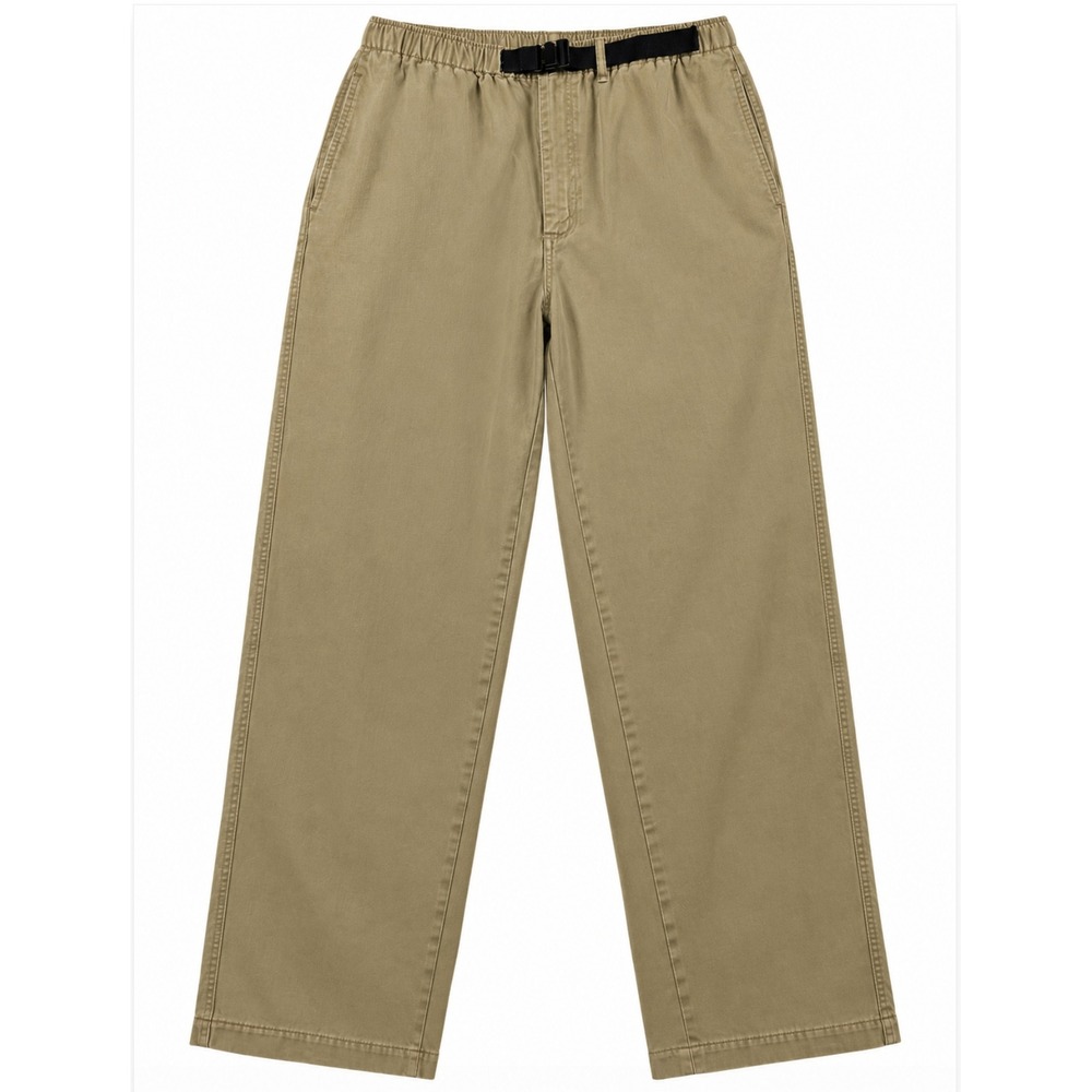 Vintage Y2K Lands' End Men's Climber Pants 36 Regular Khaki 100% Cotton Belted